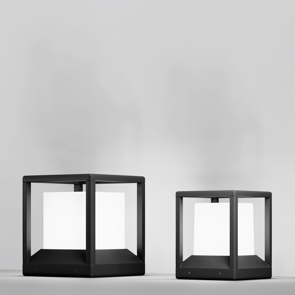 Wegeleuchte O455fl-01gf - Dunkelgrau, Design, Kunststoff/Metall (22,7/22,7/25,5cm) - MAYTONI