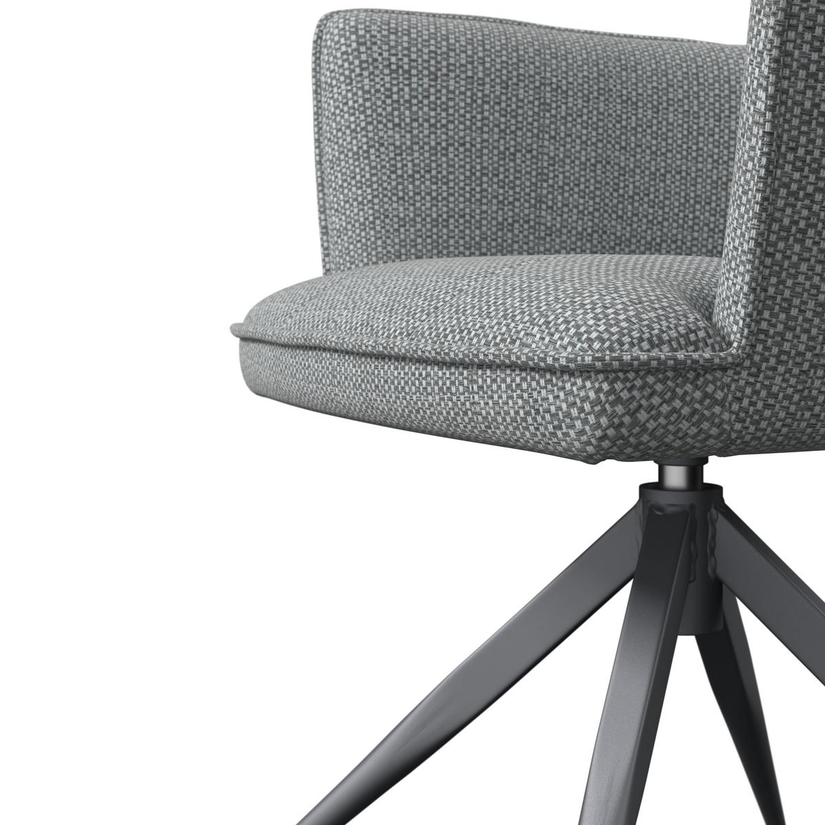 Gartenstuhl Glamour Anthrazit/Beige Metall/Textil - Beige/Anthrazit, MODERN, Textil/Metall (62/62/87cm)