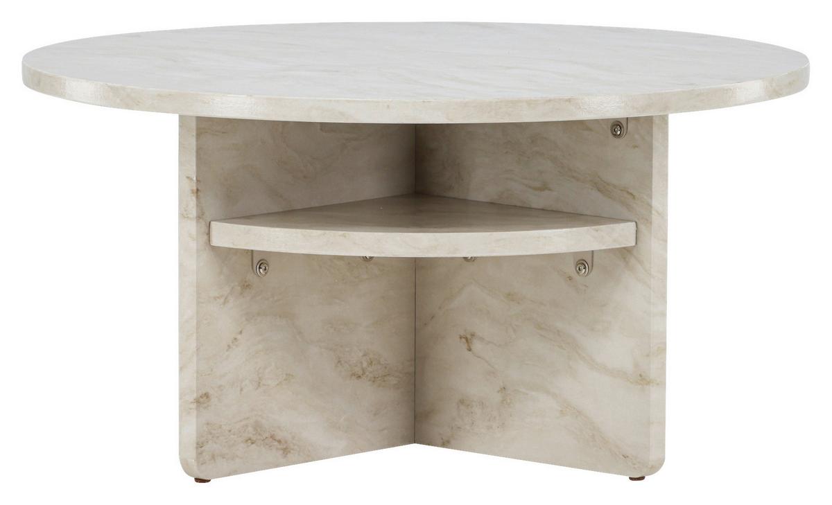 Couchtisch Ålesund ca. 85x85x42 cm Beige - Beige, Design, Holzwerkstoff (85/85/42cm) - Livetastic