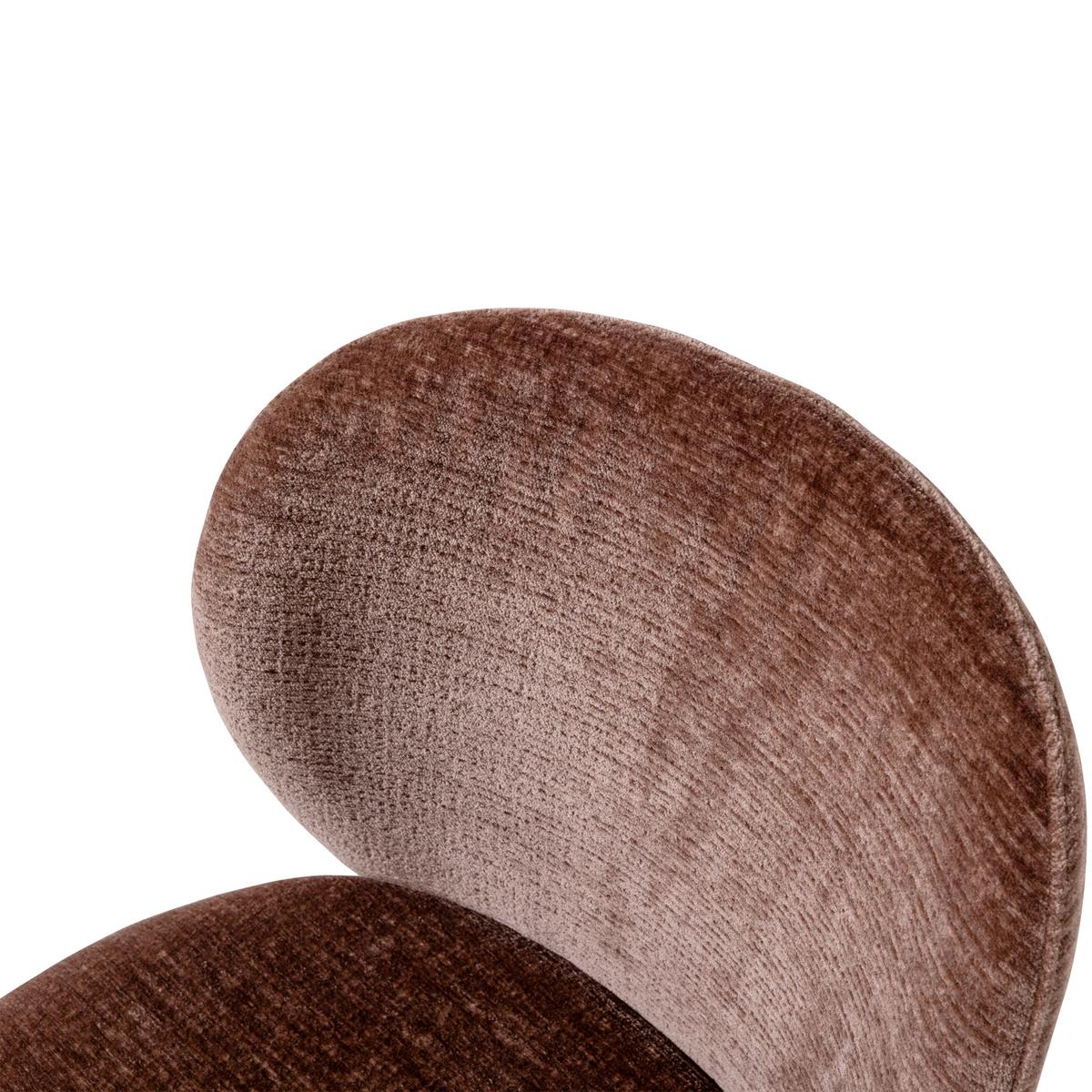 Stuhl-Set Femke 2er-Set Braun - Braun, MODERN, Textil/Metall (58/80/65cm) - Livetastic