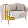 2-SITZER-SOFA HOPE - Greige/Naturfarben, MODERN, Holz/Textil (141/77/73cm) - Bessagi Home
