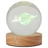LED-DEKORATIONSLAMPA MONI - transparent/naturfärgad, Romantik / Lanthus, trämaterial/plast (8/9,5cm) - Mömax