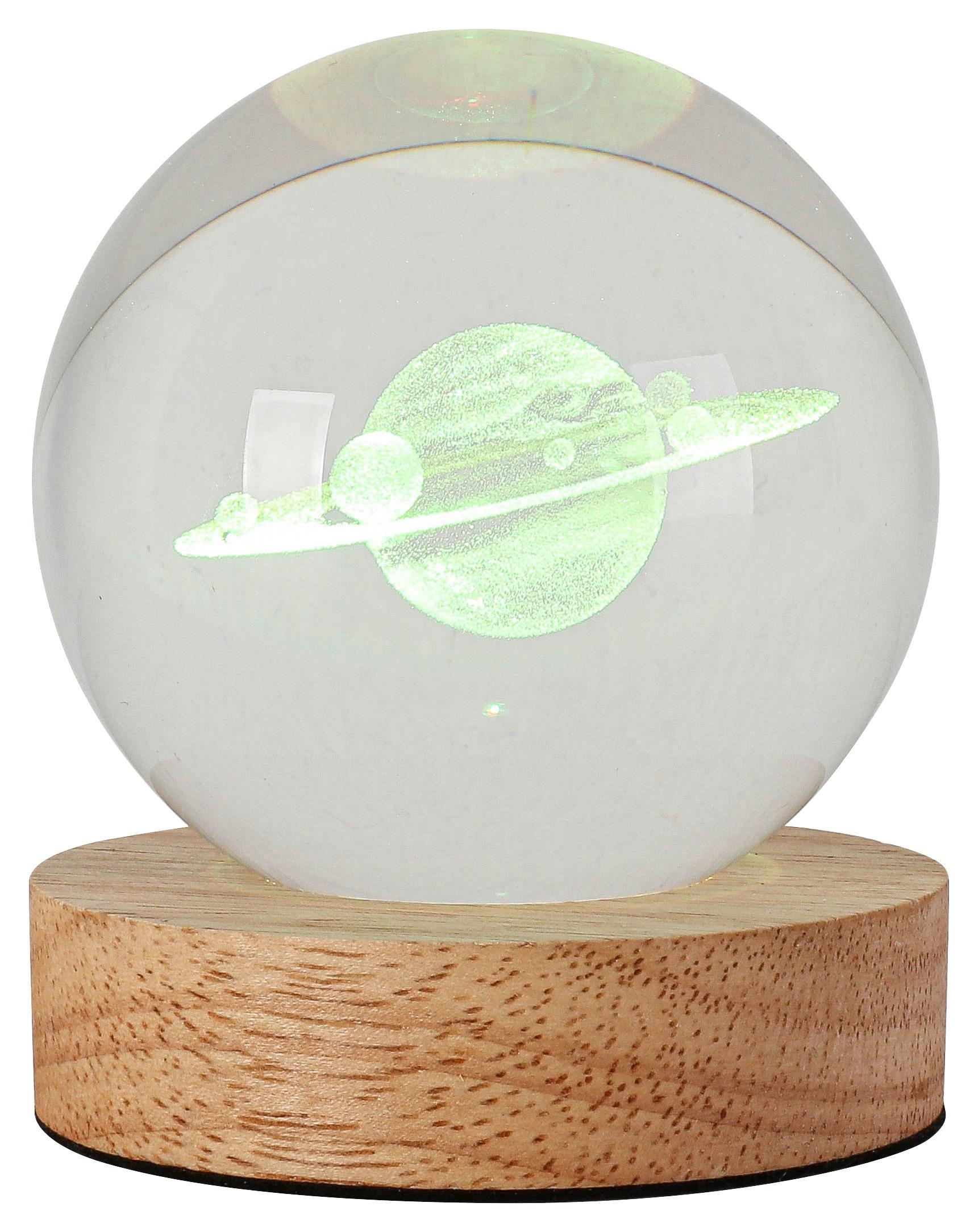 Okrasna Led-svetilka Moni - naravne barve/prosojno, Romantika, umetna masa/leseni material (8/9,5cm) - Mömax