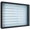 Viseča Vitrina Mandosa Xxl, Črna - črna, Moderno, steklo/leseni material (80/60/10cm) - MID.YOU