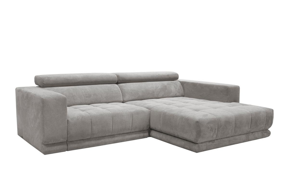 Kutna Garnitura Portland - siva/crna, Moderno, tekstil/plastika (275/78-98/197cm) - Premium Living