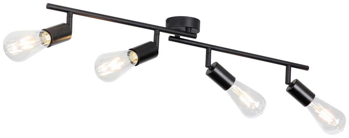 Strahler Molly in Schwarz max. 24 Watt - Schwarz, KONVENTIONELL, Metall (79,5/8,5/15,5cm) - Mömax