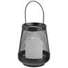 Laterne Theo in Schwarz Ø ca. 12,5 cm - Schwarz, MODERN, Metall (12,5/16cm) - Modern Living