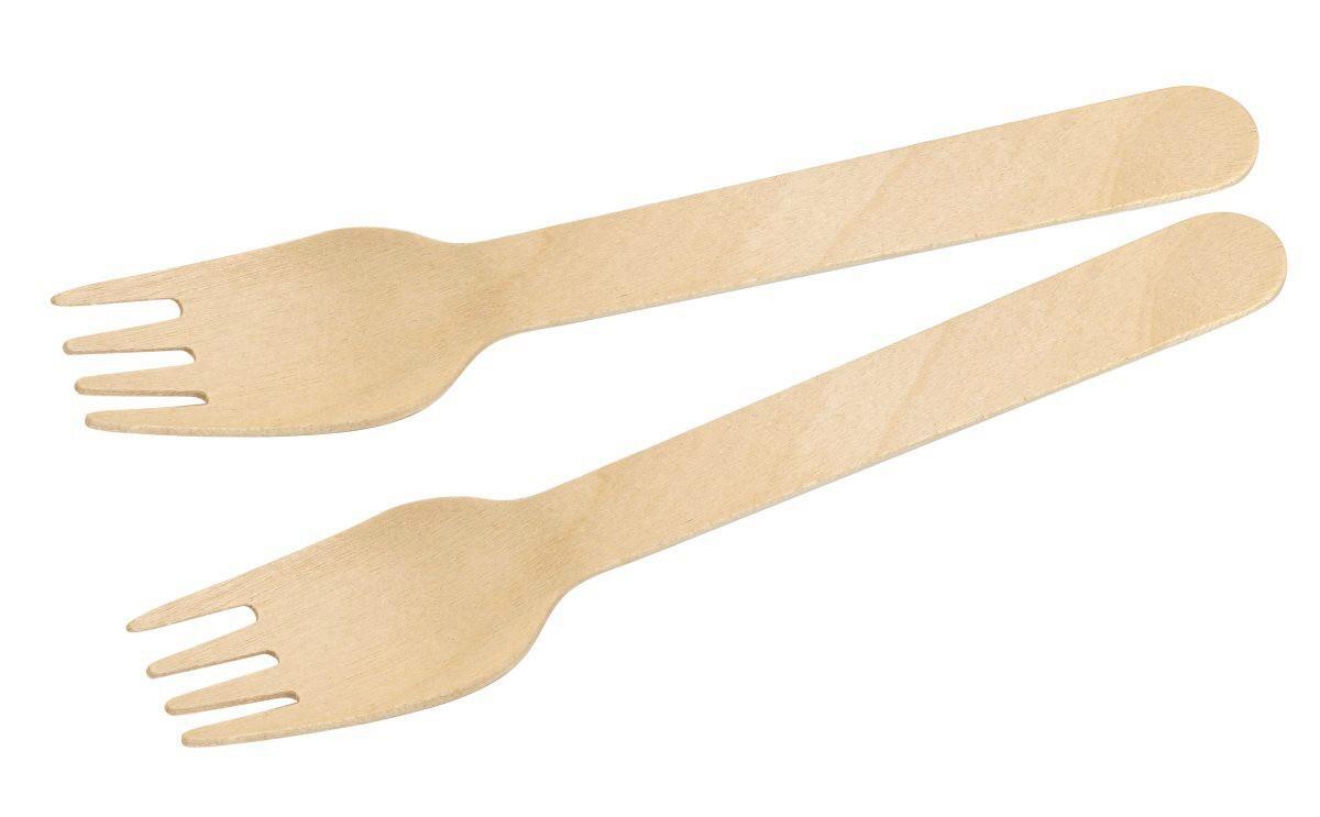 Einweggabel FSC2 Birkefarben - Birkefarben, Holz (16cm) - Fackelmann