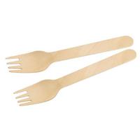 Einweggabel FSC2 Birkefarben - Birkefarben, Holz (16cm) - Fackelmann