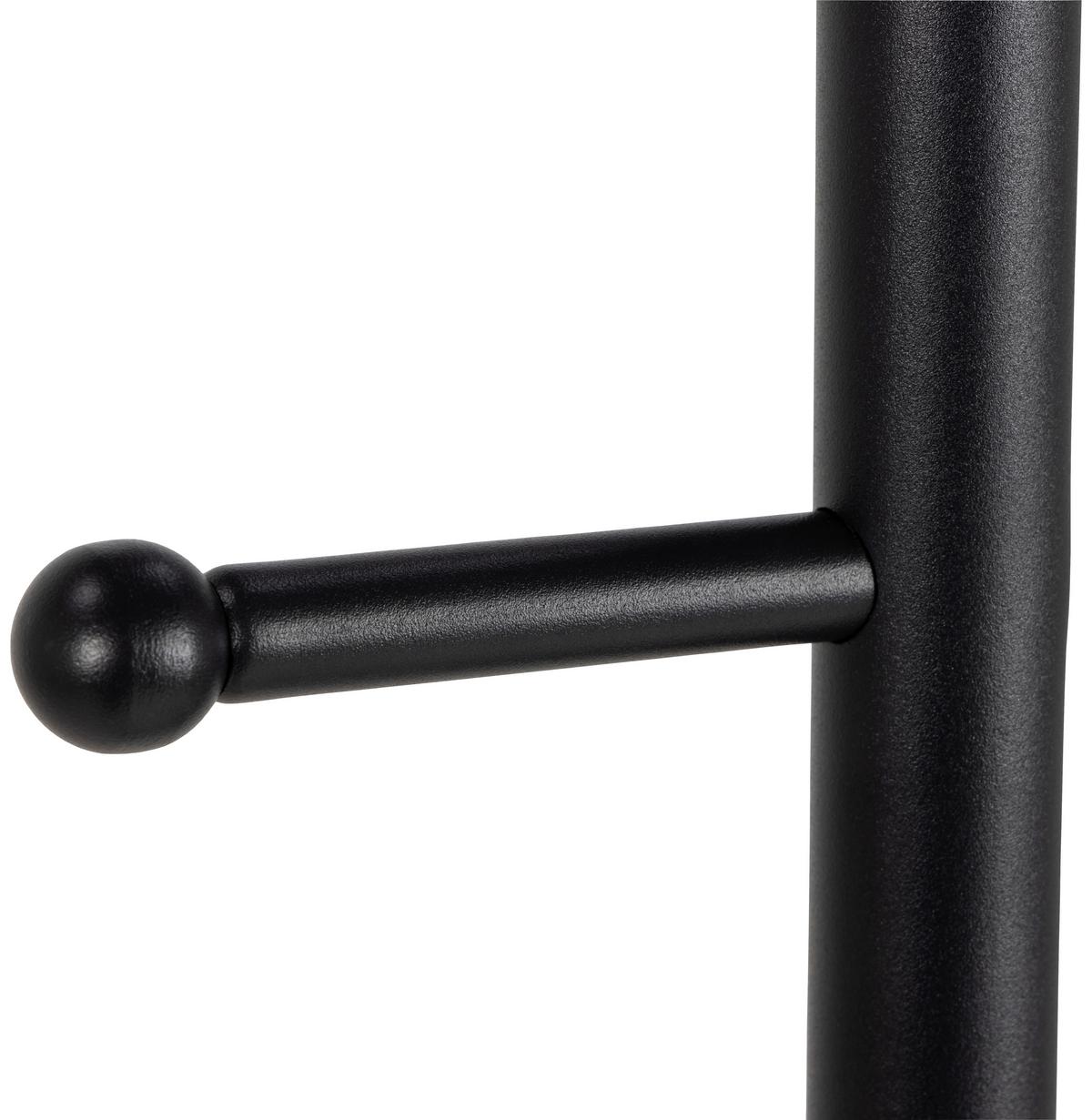 STOJAK NA UBRANIA ASPEN - czarny, Modern, metal (24,6/171,2/20,7cm) - MID.YOU