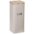 Box mit Deckel Cosima Taupe - Taupe, MODERN, Holz/Metall (11/11/28cm) - Zandiara Box mit Deckel Cosima Taupe - Taupe, MODERN, Holz/Metall (11/11/28cm) - Zandiara
