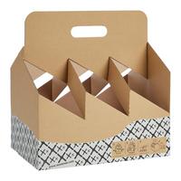 Gläserkarton Glassy Braun - KONVENTIONELL, Wellpappe (30,4/20,4/20,6cm) - Based