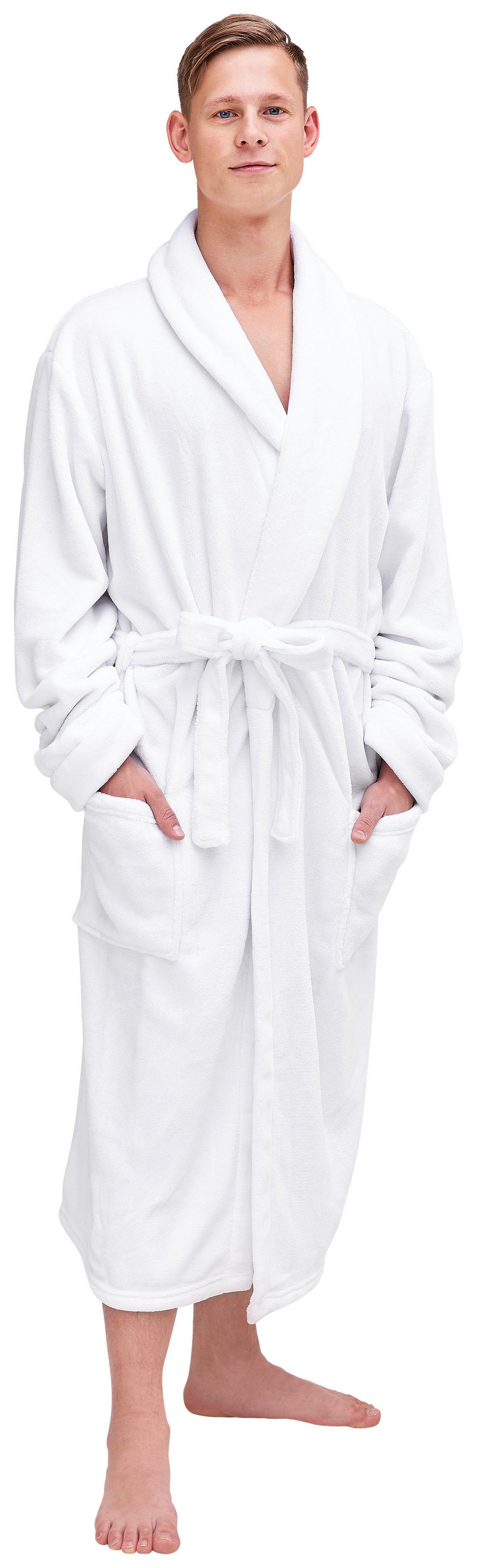 SZLAFROK KĄPIELOWY MILANO - biały, Konventionell, tkanina (Mnull) - Boxxx