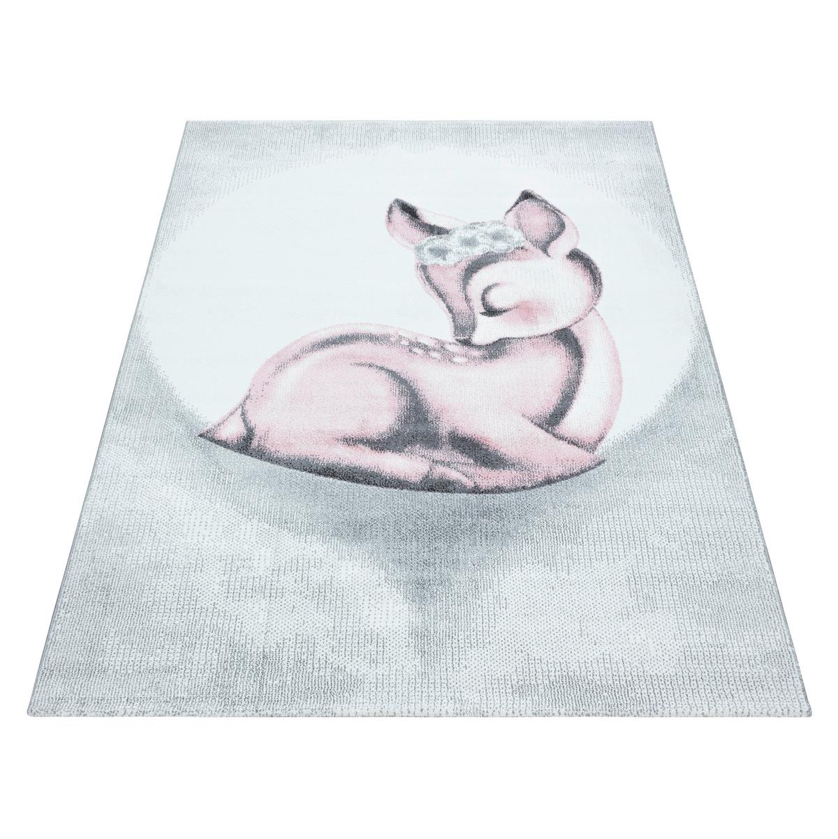 Dječji Tepih Bambi - svijetlo ružičasta/bijela, Trend, tekstil (160/230cm) - Ben'n'jen