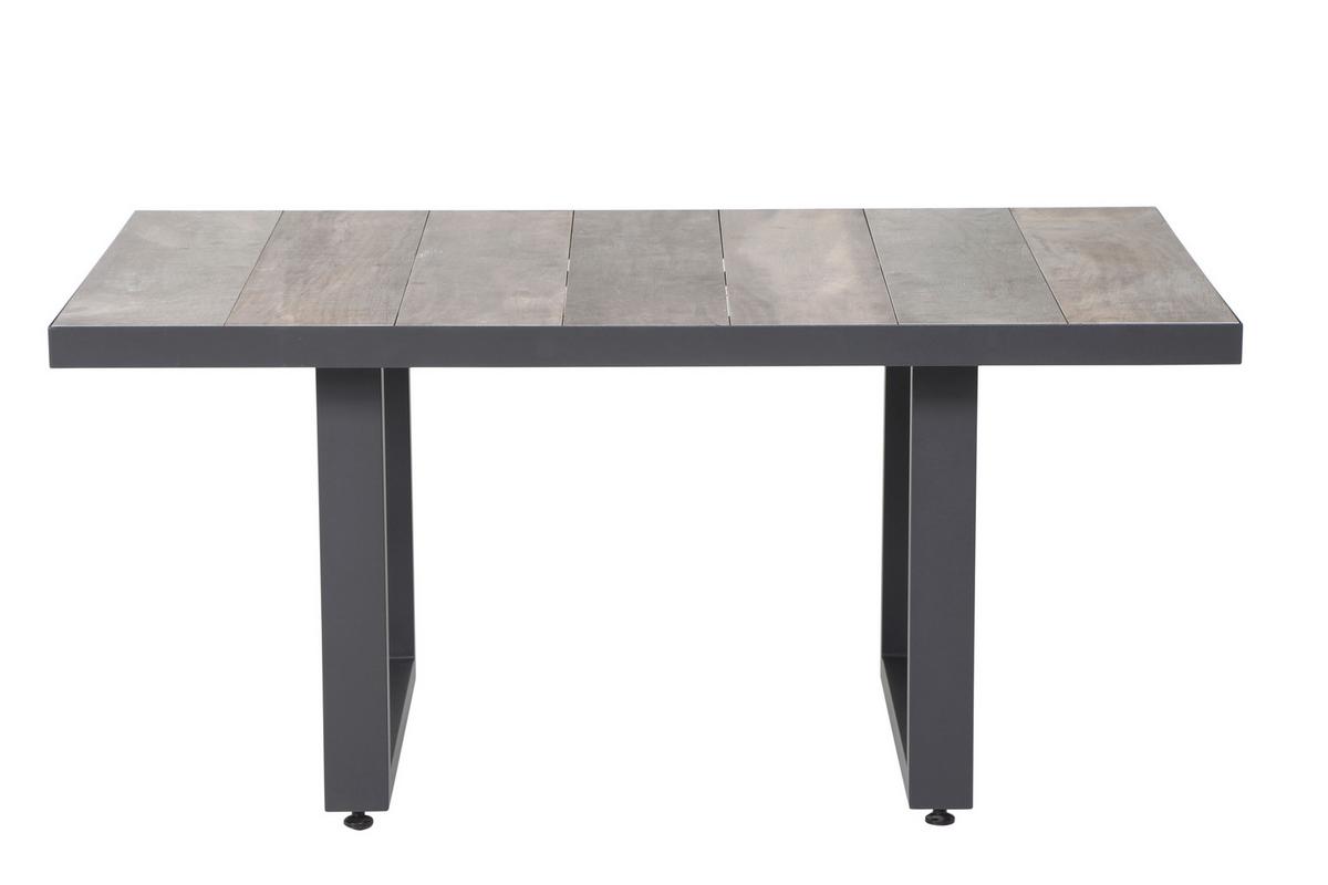 Loungegarnitur Corido 4-tlg. Grau - Grau, Basics, Keramik/Kunststoff (72/103/83cm) - Siena Garden