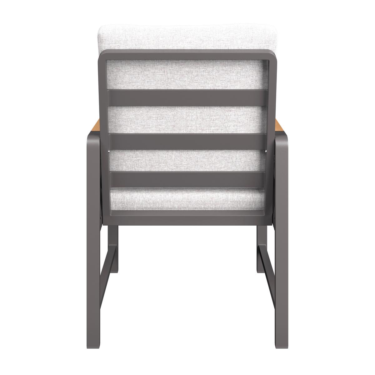 Gartentischgruppe Washington 1 Naturfarben/Grau, 5-teilig - Dunkelgrau/Naturfarben, Basics, Kunststoff/Textil (89/89/75cm)