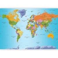 Fototapeta Colourful Geography, 300x210cm - večbarvno, Trendi, tekstil (300/210cm) - artgeist