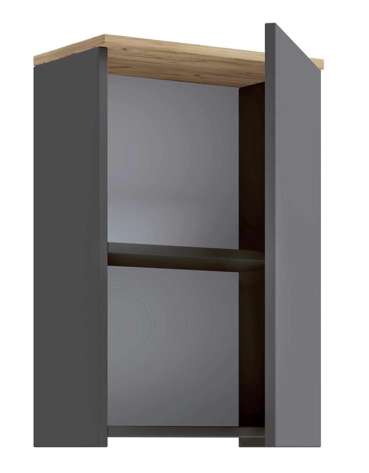 Hängeschrank Cosila - Honigeiche/Anthrazit, Trend, Holzwerkstoff (40/59/22cm) - MID.YOU