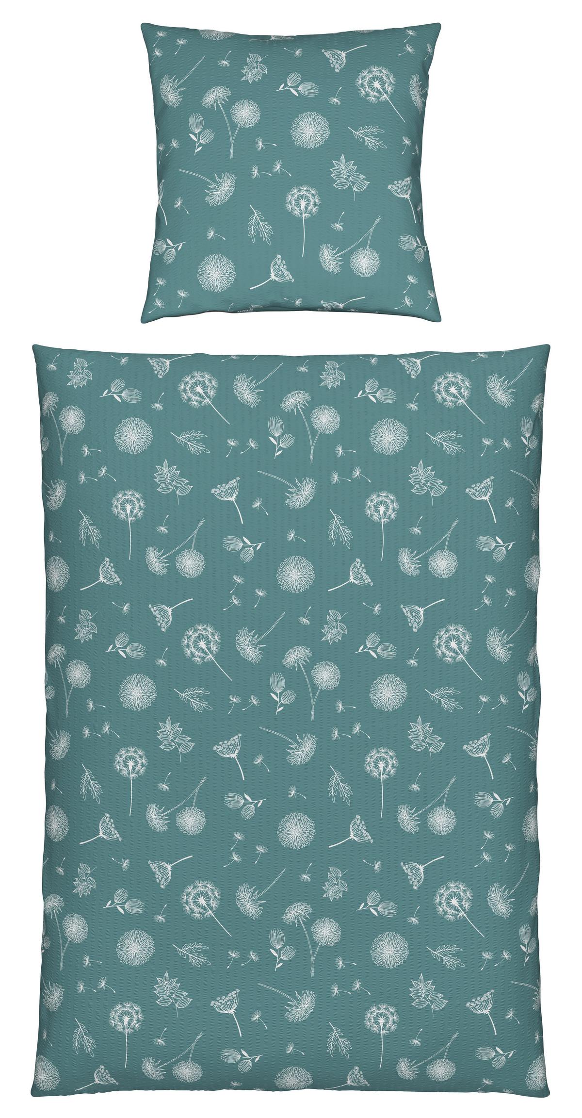 Bettwäsche Pusteblume XL Blau ca. 155x220cm - Blau, KONVENTIONELL, Textil (155/220cm) - Modern Living