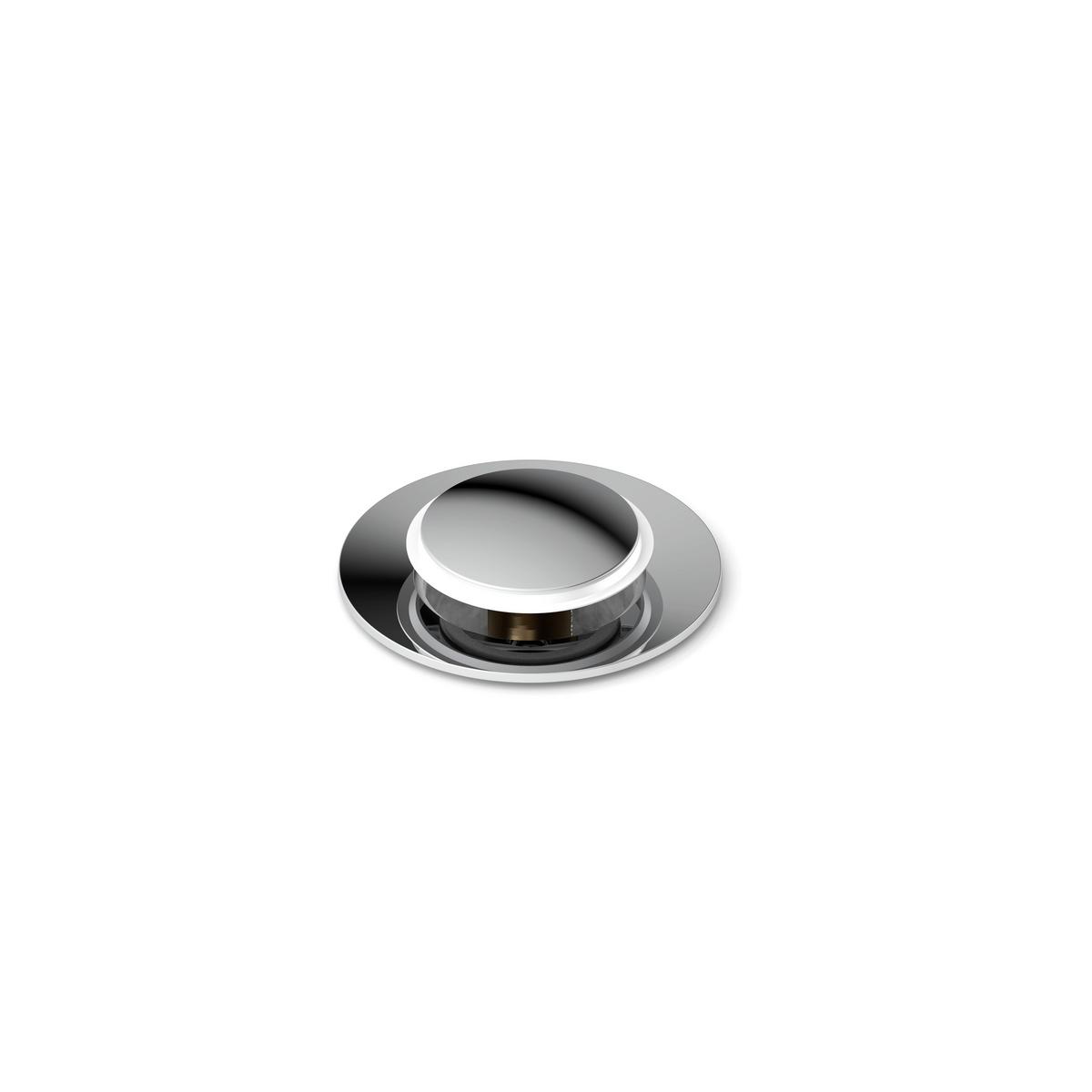 Sanitärzubehör Press-Exzenter mit Überlauf - Chromfarben, Metall (15,5/9,5/6,5cm) - Schütte