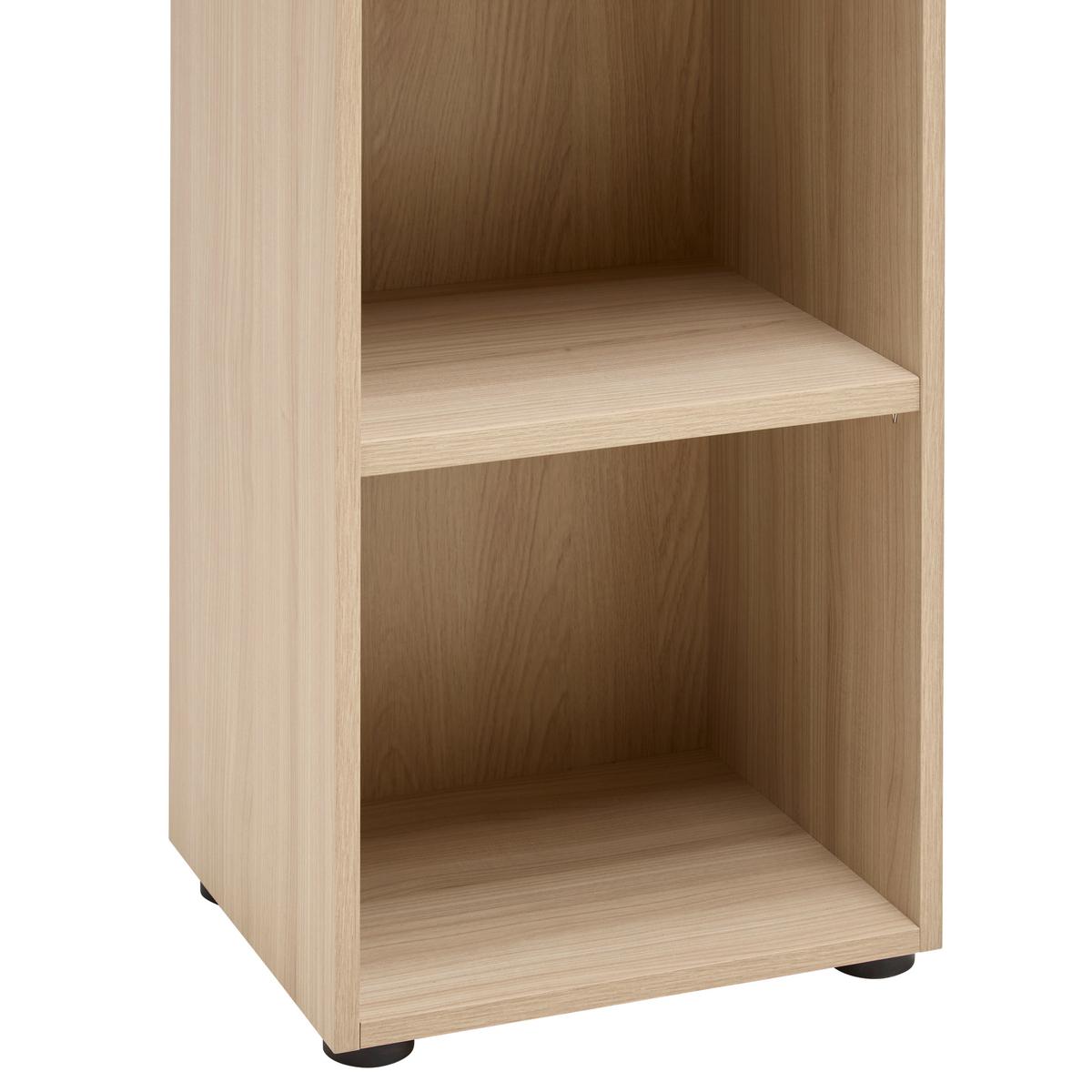 Regal Siena Eiche/Kaschmirfarben - Kaschmir/Chromfarben, MODERN, Holzwerkstoff/Metall (40/110/38cm) - Mömax