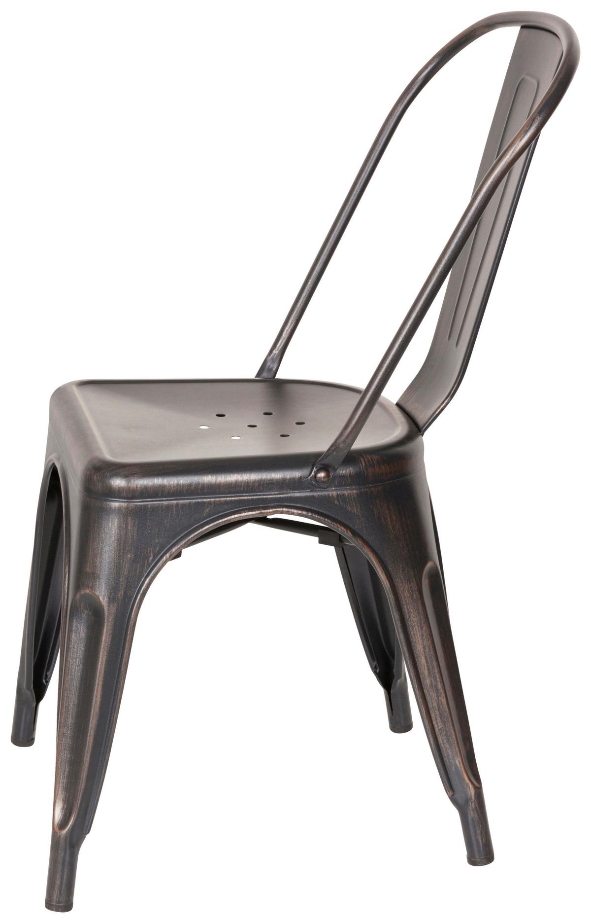 Stol Vantaggio Comfort, Črna, Zlata - zlate barve/črna, Basics, kovina (44/84/54cm) - MID.YOU