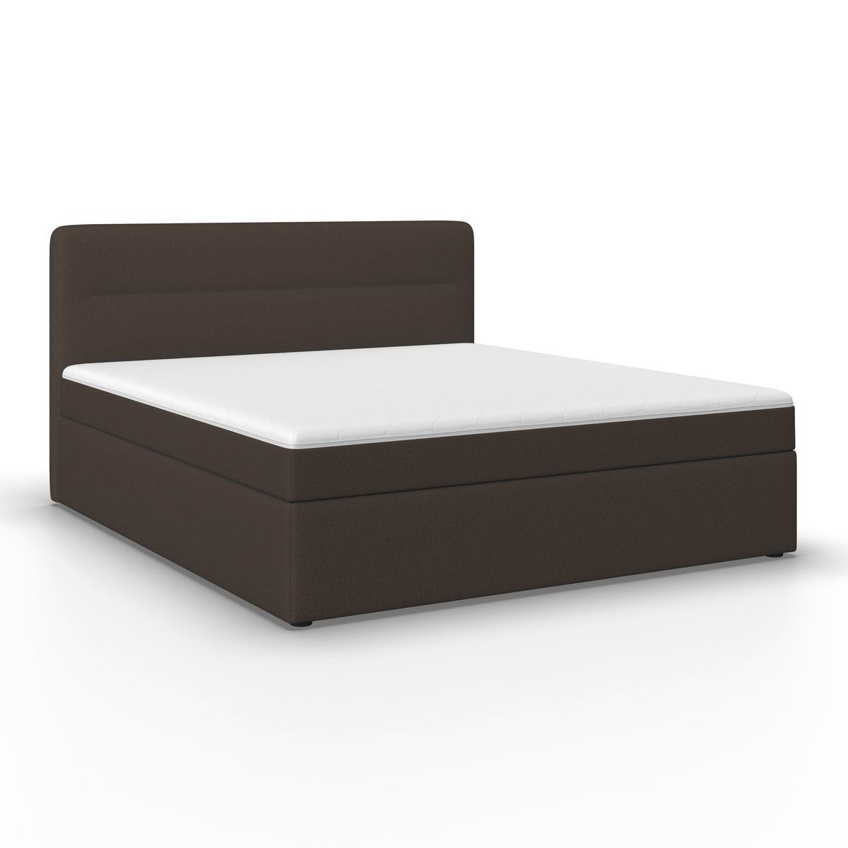 Boxbett Marco ca. 180x200 cm Braun - Schwarz/Braun, Modern, Holz/Kunststoff (180/200cm) - Bessagi Home