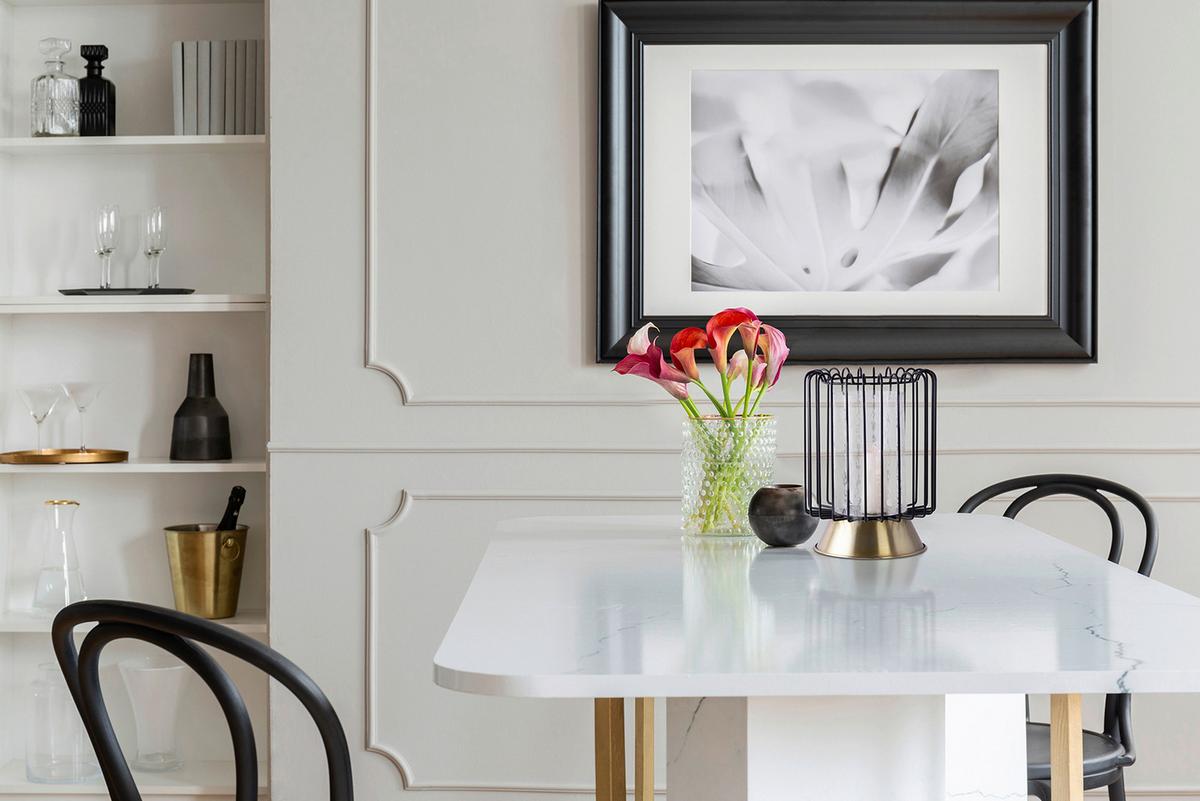 KERZENSTÄNDER MALIBU 225 - Goldfarben/Schwarz, Trend, Glas/Metall (22.5/22.5/31cm) - Kayoom