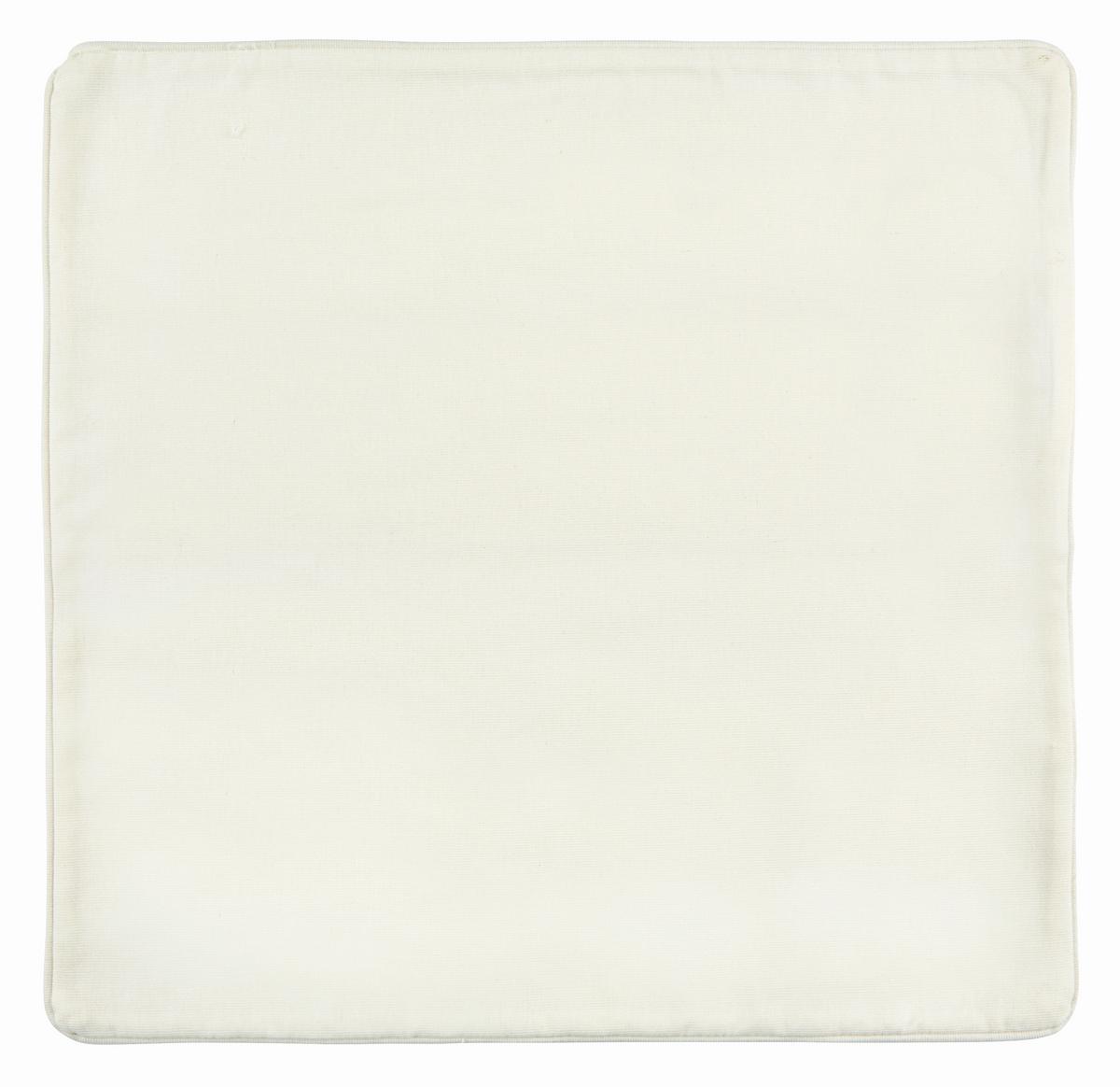 Kissenhülle Steffi ca. 50x50cm - Weiß, KONVENTIONELL, Textil (50/50cm) - Mömax