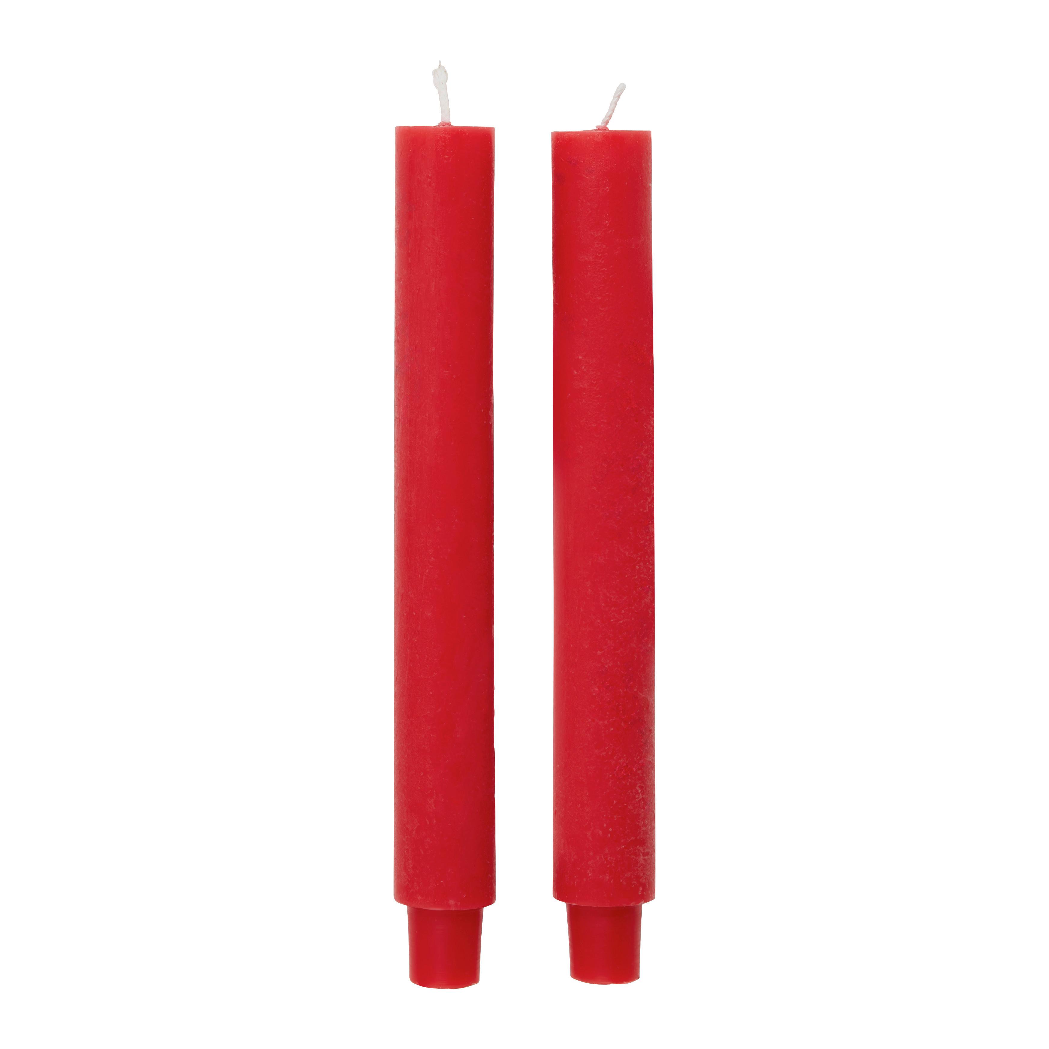 Stabkerzenset Michelle Rot, 2er Set - Rot, KONVENTIONELL (3/25cm) - Modern Living