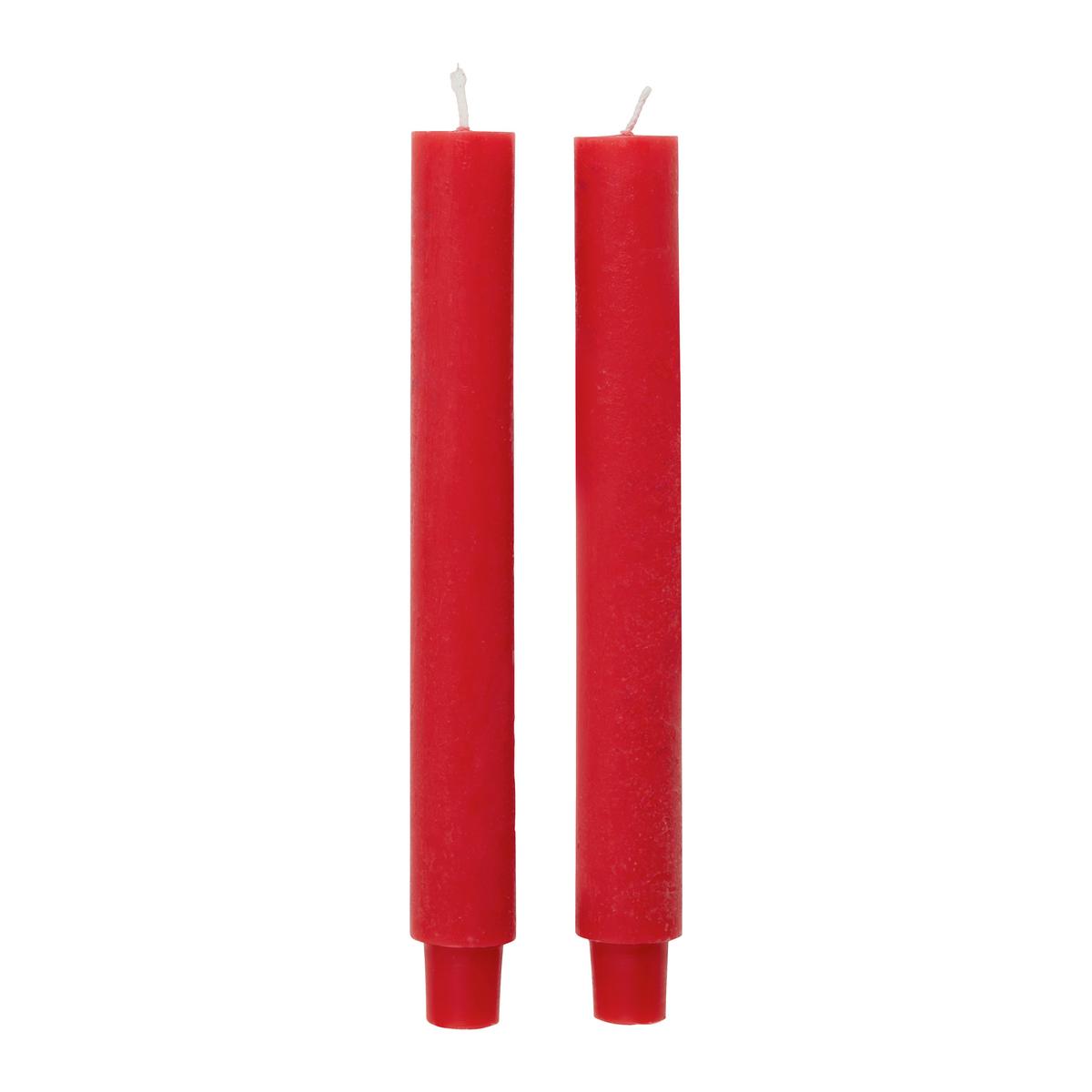 Stabkerzenset Michelle Rot, 2er Set - Rot, KONVENTIONELL (3/25cm) - Modern Living