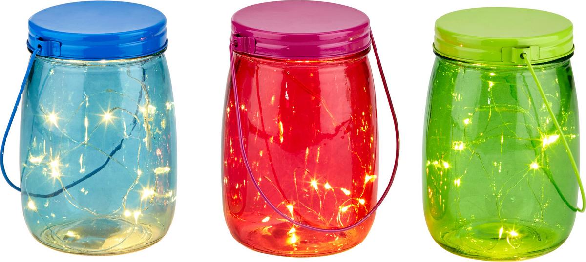 Led Dekorvilágítás Dotty - pink/türkiz, Üveg (11/15cm)