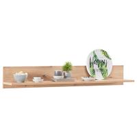 Zidna Polica Kashmir New - boje hrasta, Moderno, drvni materijal (120/20/20cm) - Modern Living