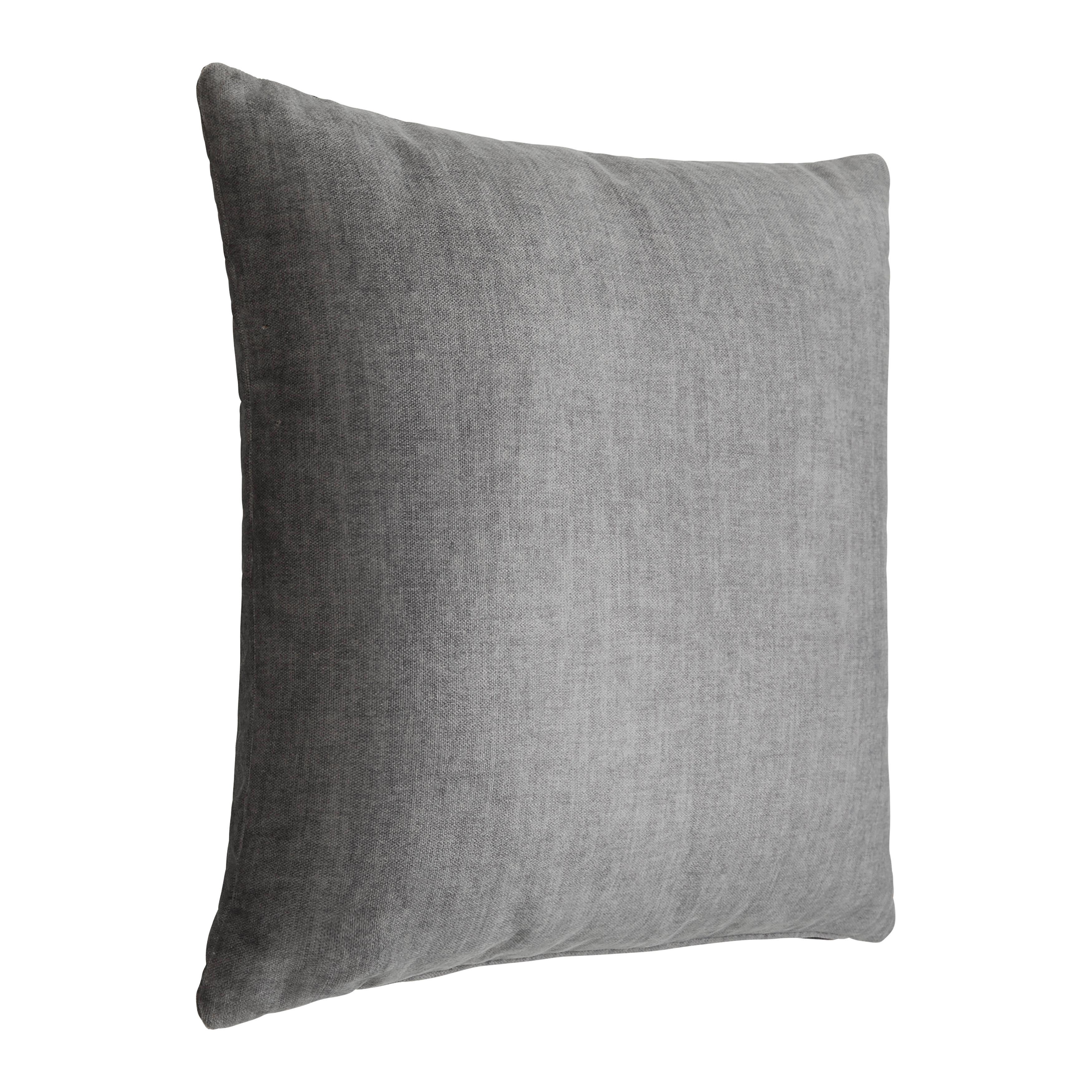 Okrasna Blazina Sanfino, Črna, 55x55 Cm - barve grafita, Konvencionalno, tekstil (55/55cm) - Premium Living