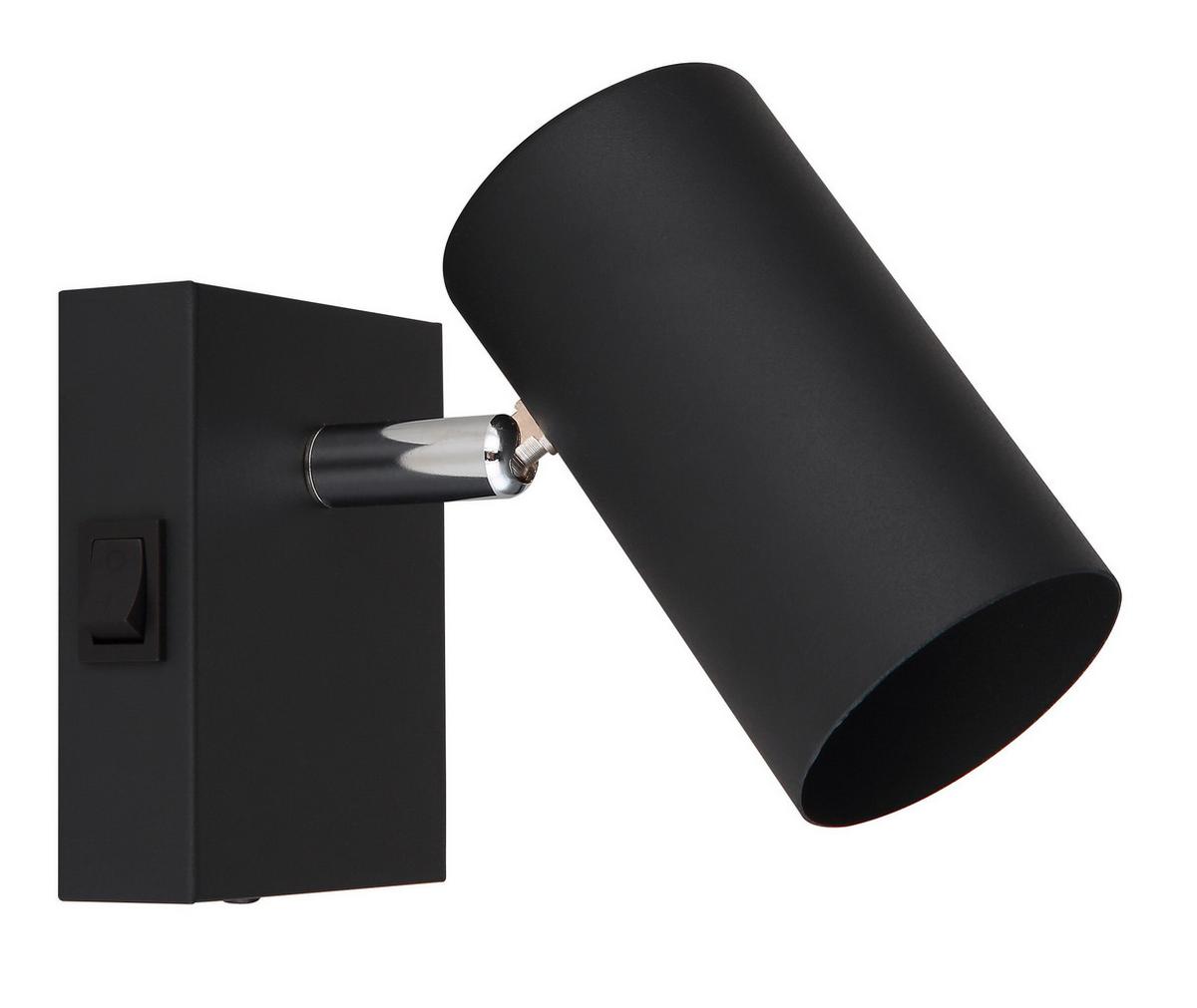 Spotlámpa Witmo - krómszínű/fekete, Modern, fém (7/10cm) - Best Price