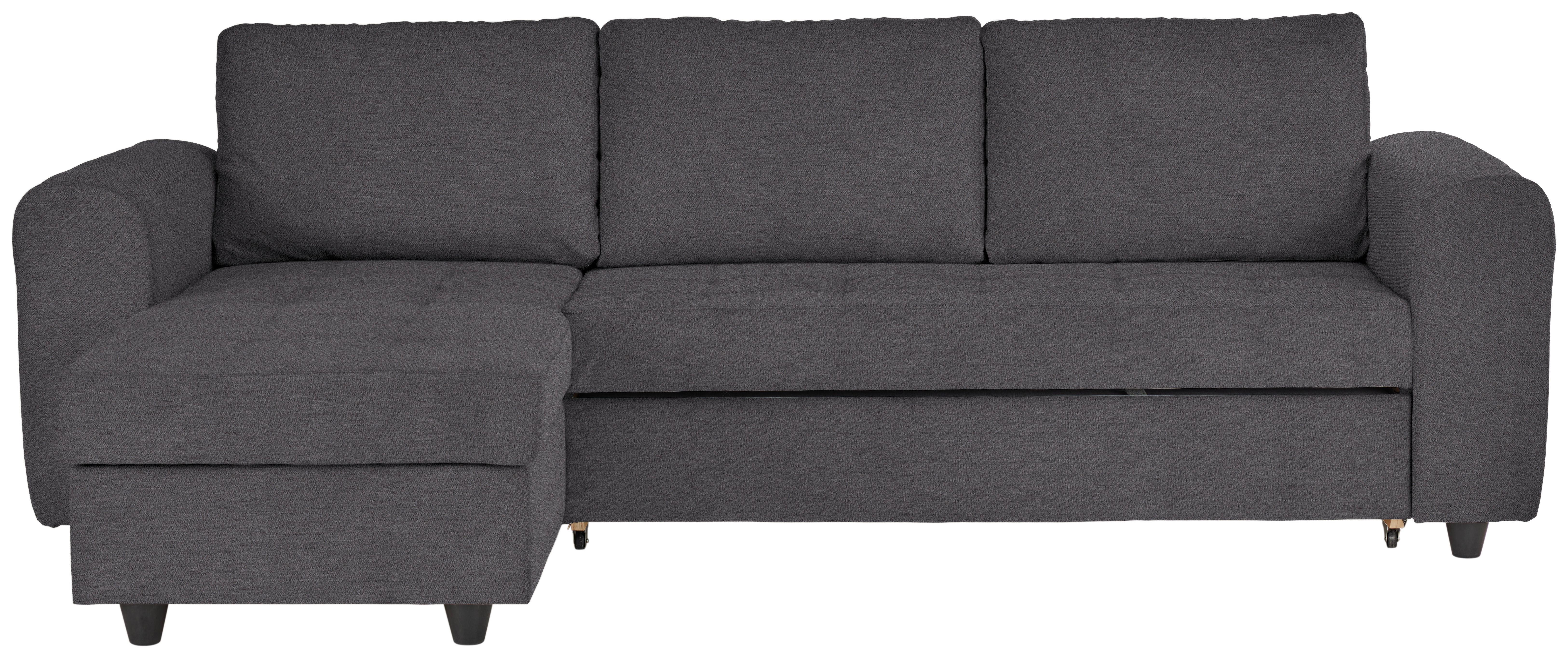 Ecksofa River Anthrazit - Anthrazit, MODERN, Textil (245/145cm) - Based