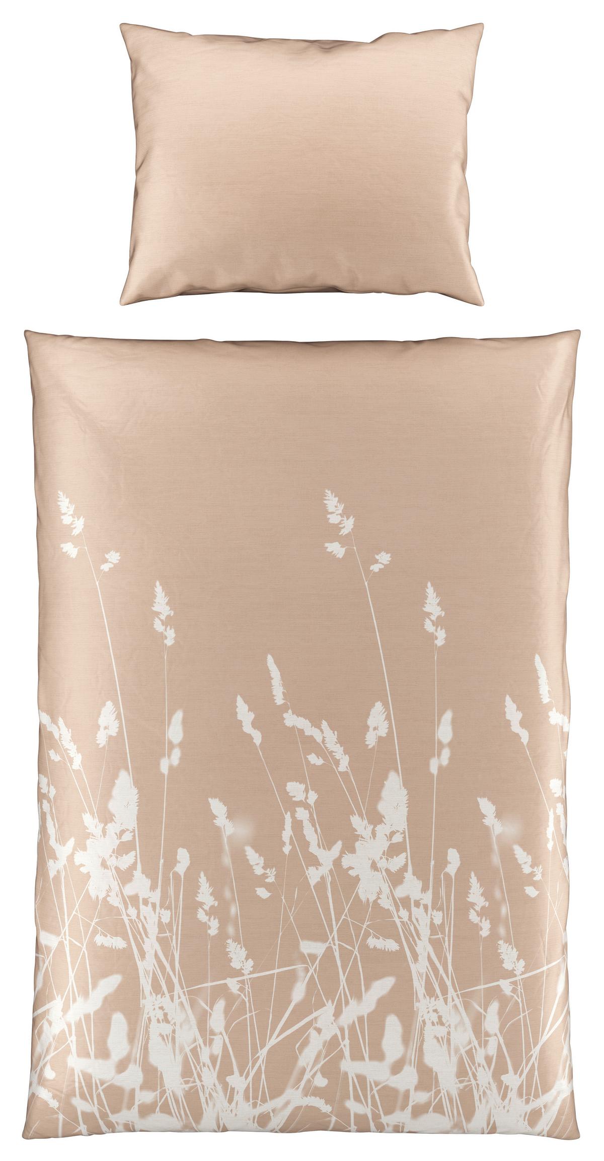 BETTWÄSCHESET EMILIA - Beige, Natur, Textil (160/210cm) - Modern Living
