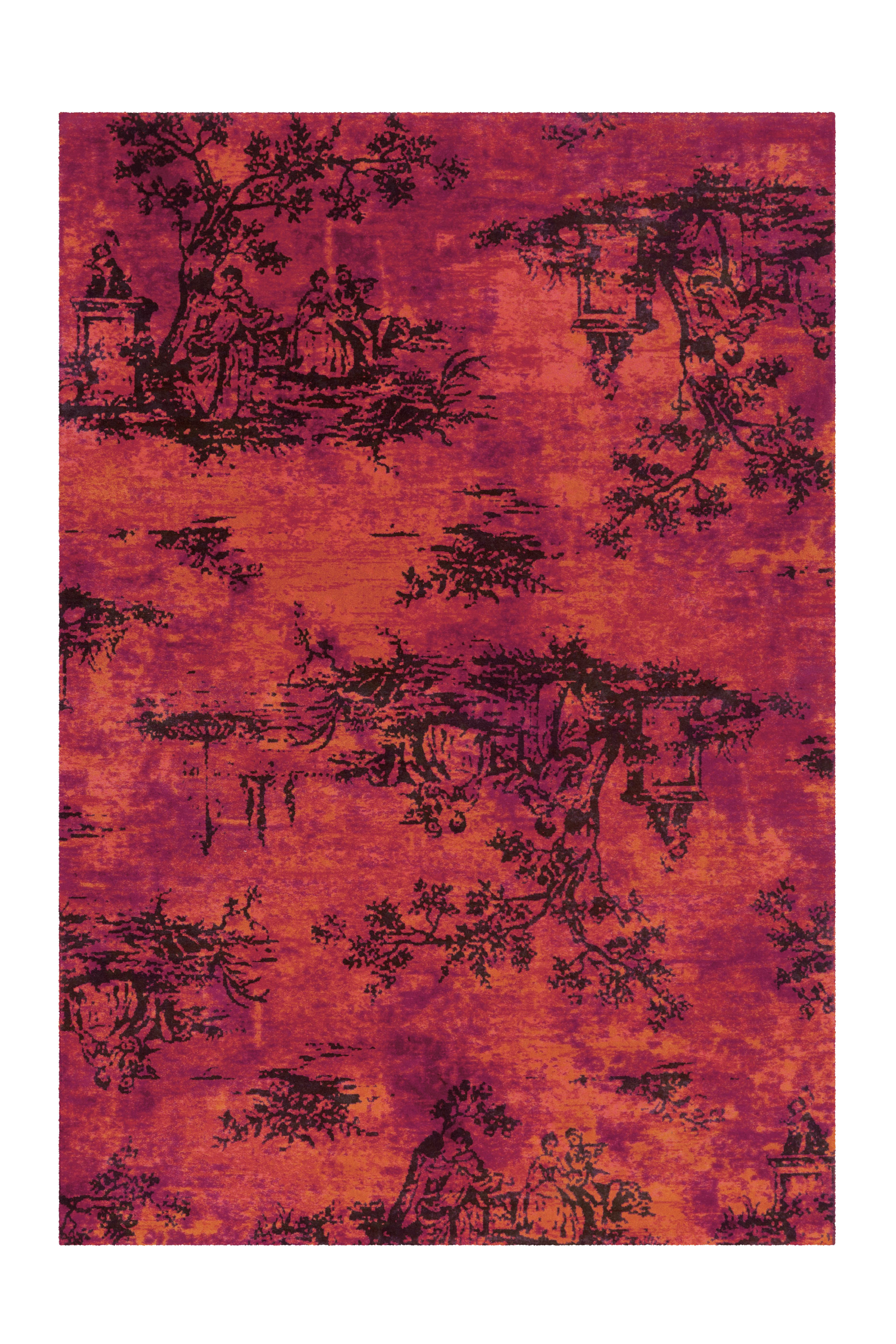 Vintage-teppich Vintage 5206 Rot 170x240 - Rot, Basics, Textil (170/240cm) - Kayoom