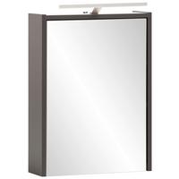 Omara Z Ogledalom Katta, Antracit, Osvetlitev - antracit, Moderno, steklo/leseni material (43,5/64/16cm) - Stylife