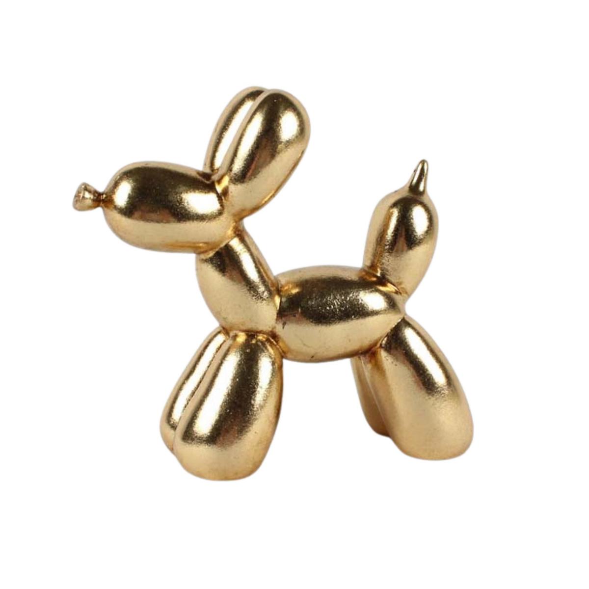 Dekor Kutya Gold Doggy - arany, Modern, műanyag (20/7,5/18cm)
