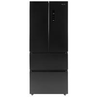 Kühl-Gefrier-Kombination SKMFDFDDID Schwarz - Schwarz, Basics, Glas/Metall (68,6/178/70,3cm) - Mican