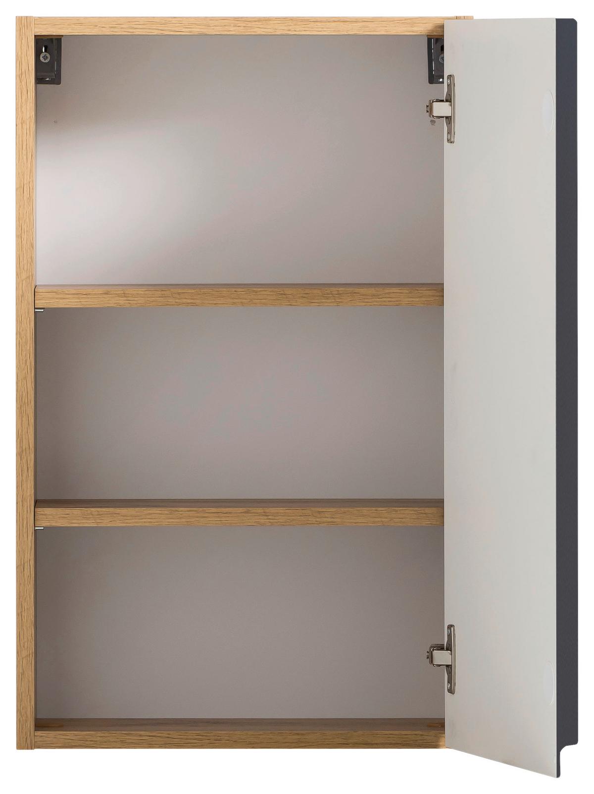 Hängeschrank Varese ca. 40x64 cm Grau/Eiche - Eiche Wotan/Grau, MODERN, Holzwerkstoff (40/64/20cm) - Held