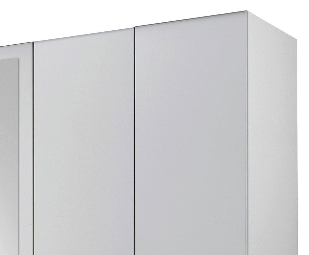 Ormar S Klasičnm Vratima Freiburg - bijela/srebrne boje, Design, staklo/drvni materijal (225/210/58cm) - Modern Living