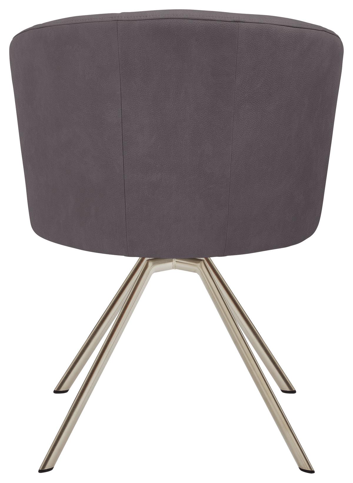 KRZESŁO NEXT LEVEL 3000 - antracytowy/kolor stalowy, Design, metal/tkanina (62/83/64cm) - Venjakob