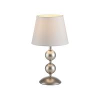 LAMPA STOŁOWA 14194-97 SIENA - kolor brązu/biały, Trend, tworzywo sztuczne/metal (20/20/36cm) - Just Light