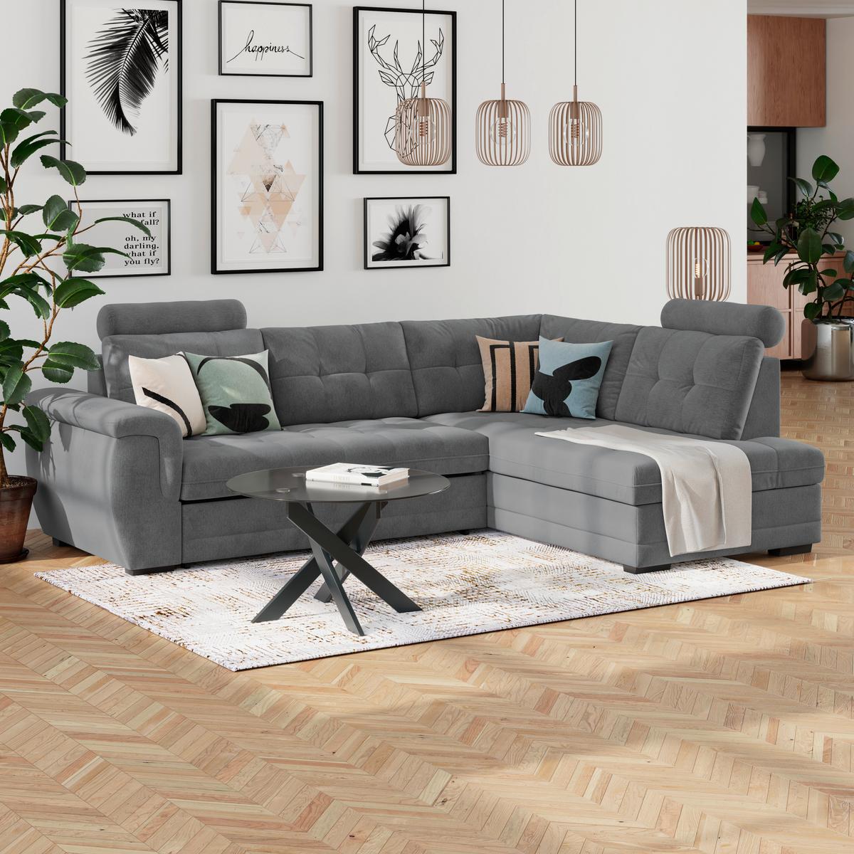 Coltar FALCO NEW - antracit, Konventionell, textil (183/251cm) - Mömax