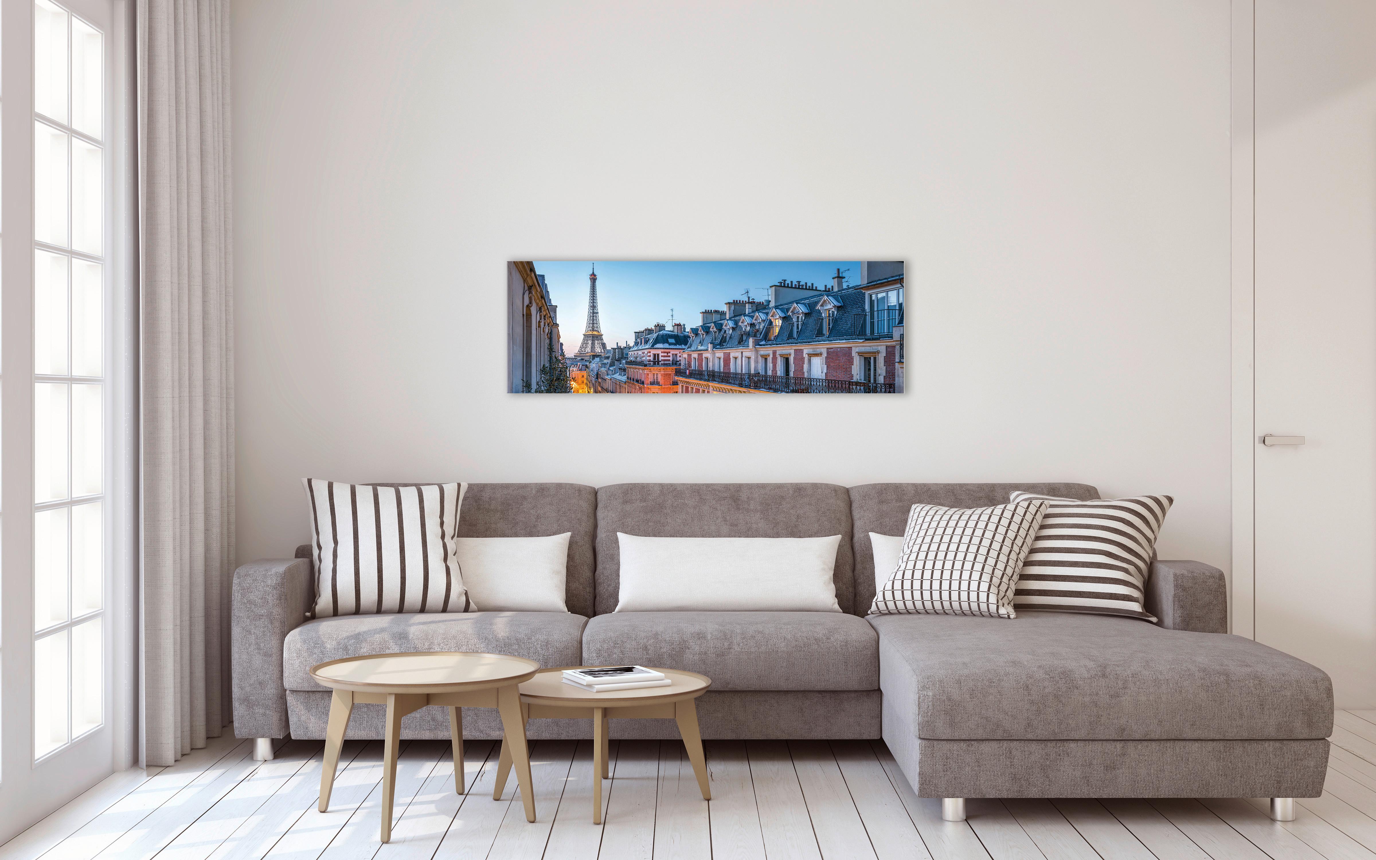 Slika U Blind Ramu Marcus - plava/svetloplava, Osnovno, pločasti materijal (150/50/2.50cm) - Modern Living