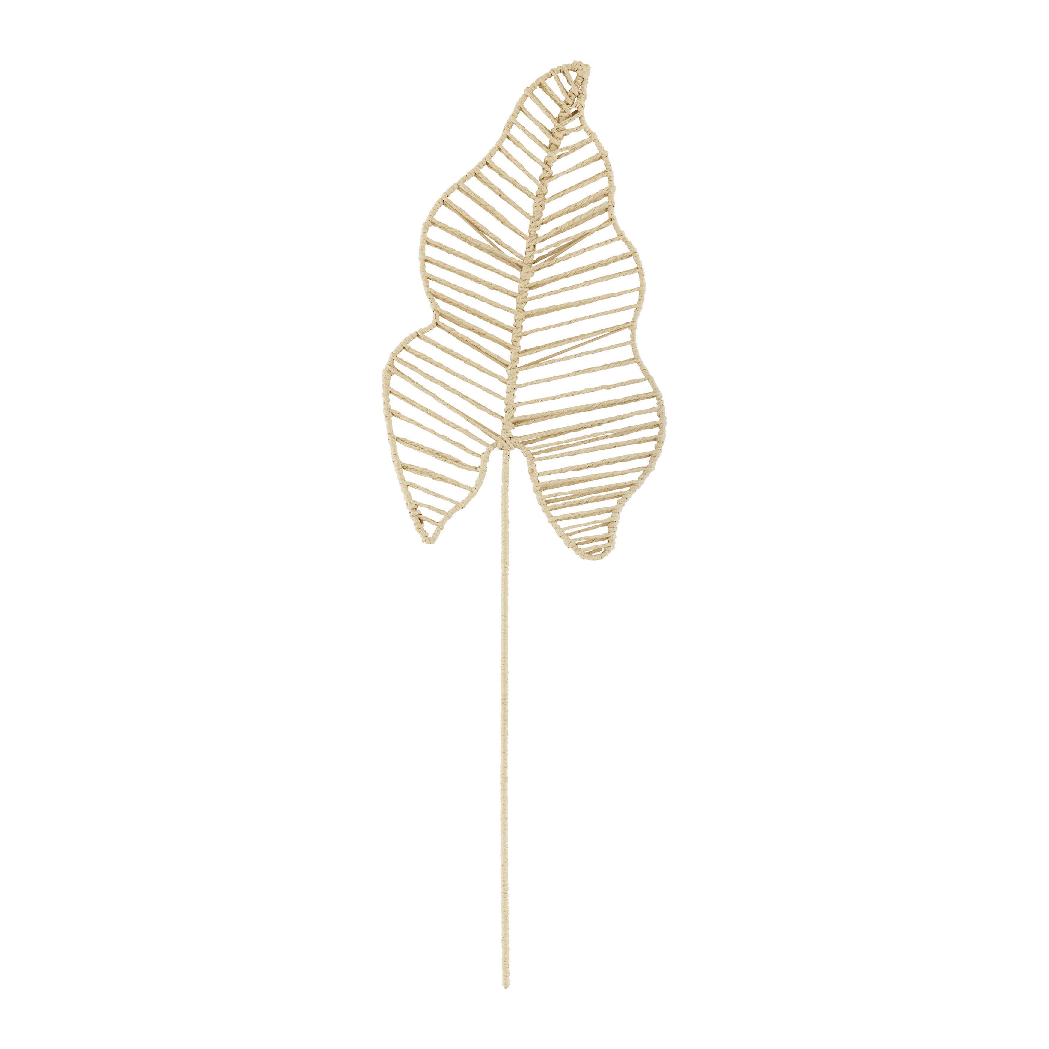 Okrasni List Naila - naravne barve, Basics, papir/kovina (32/103/1cm) - Modern Living