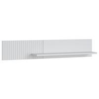 Stenski Regal Plissee, Alpsko Bela - Moderno, leseni material (140/26/22cm) - Mömax