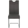 Schwingstuhl in Grau - Edelstahlfarben/Grau, MODERN, Textil/Metall (45/101/59cm) - Premium Living Schwingstuhl in Grau - Edelstahlfarben/Grau, MODERN, Textil/Metall (45/101/59cm) - Premium Living